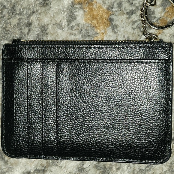 Kate Spade Laurel Way Black Glitter Bitsy ID Wallet keychain coin purse - Picture 11 of 13